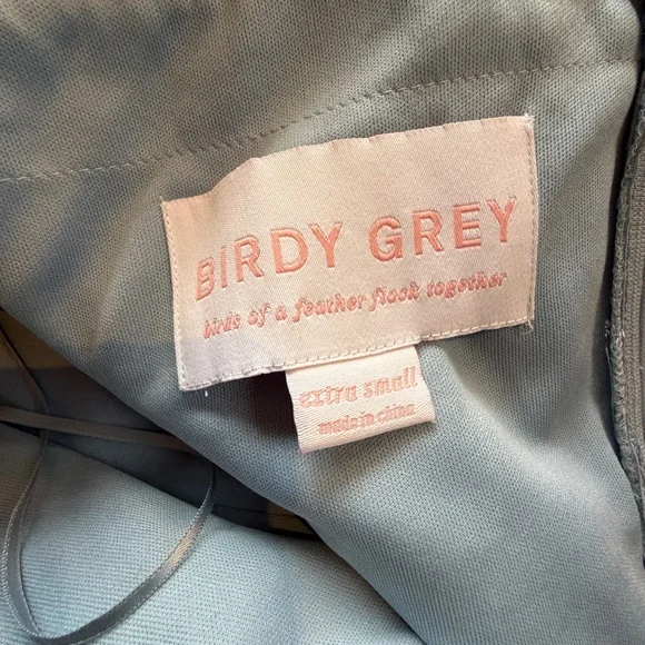 Birdy Grey Women’s  Dusty Blue Heart Shaped Chicky Convertible Dress Size XS NWT - Picture 6 of 9